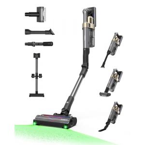 Tineco Pure One A90S Aspirateur Balai sans Fil, 270AW d&rsquo;Aspiration, 105 Min d'autonomie, Brosse 3DSense Master, Lumi&egrave;re LED Verte &agrave; 150&deg;, Pliable &agrave; 180&deg;, Adapt&eacute; aux Poils d'animaux/Tapis/Sols Durs (Tineco, neuf)