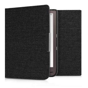 kwmobile Coque Liseuse Compatible avec Pocketbook InkPad 3/3 Pro/Color/Vivlio InkPad 3 - Coque avec Rabat Magnétique en Tissu Textile pour Liseuse Électronique (SX-Commerce, neuf)