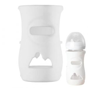 Housse de biberon en silicone - Housse de biberon isolante thermique - Housse de protection pour biberon de lait - Protection du biberon en silicone de qualité alimentaire - Prise sûre pour les mamans (xijiw, neuf)
