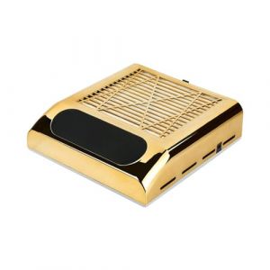 Aspirateur Ongle, 80W puissant collecteur de poussi&egrave;re d'ongle r&eacute;glable aspirateur de vernis &agrave; ongles Gel Machine de manucure outil de Salon d'art d'ongle(80W gold) (JingHaiZhiJiaShiPin, neuf)