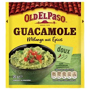 Lot de 3 unit&eacute;s *** OLD EL PASO M&eacute;lange aux &eacute;pices pour guacamole doux sans conservateur 20g (Hibisway, neuf)