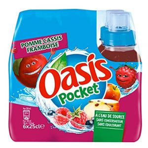 Oasis Pocket Pomme Cassis Framboise 25cl (pack de 24) (INDEXTRONICS, neuf)