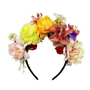 Rose bandeau for femmes romantique rouge lunette cheveux cerceau bandes de cheveux filles mariage bandeau cheveux accessoires Pour femmes filles accessoires de cheveux(Color5) (Q2001Hc, neuf)