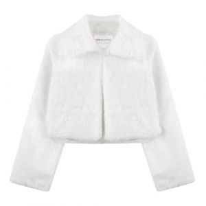 Bolerose Les Filles Confortable Fausse Fourrure Enfants Enfants Bol&eacute;ro Bol&eacute;ro en Maille Veste Manteau (Blanc, 3-4 Ans) (Sapphire Stitch, neuf)