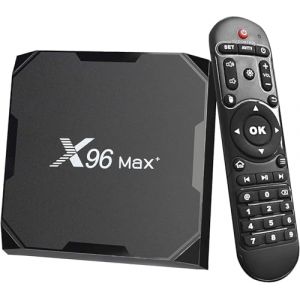 Box TV X96 Max Plu 4 Go de RAM et 32 Go de ROM Box Android TV Box Media Player Haute qualité (Android 10.0) avec telecommande et Cable HDMI, Lecteur multimédia Boite TV 4K (BOUTIQUE IFNI, neuf)