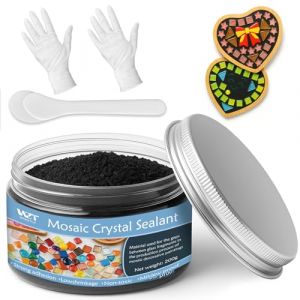 Mastic mosaïque à séchage rapide Noir 200 g – Transparent pour mosaïque de verre, bricolage et projets de bricolage (MMYIMU, neuf)