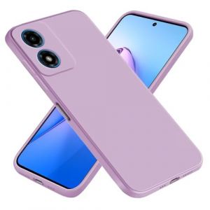 EASSGU Coque pour Motorola Moto E14 / G04S / G04 / G24 / G24 Power (6.5" inches), &Eacute;tui en Silicone TPU Souple - Herbe Violette (EASSGU, neuf)