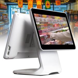 Caisse Enregistreuse écran Tactile Intelligente,Moniteur Caisse LCD Tout-en-Un Double écran 15,6'' + 13,3'' pour Petites Entreprises Caissier Menu Professionnel Magasin,Supermarché (haoyunai, neuf)