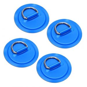 WERIGONI Lot de 4 Anneaux en D pour Bateau Gonflable,Kayak, Anneau en D en Acier Inoxydable pour planches de surf bateaux Gonflables Rafting Kayaks Diam&egrave;tre 8 cm (SHUTIAO-, neuf)