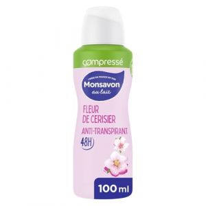 MONSAVON – Déodorant Spray Anti-Transpirant Douceur Fleur de Cerisier, Protection Longue Durée - Le lot de 3 (Marché Parisien, neuf)