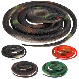 DOITEM 62 PCS Jouets Insectes R&eacute;alistes pour Enfants,Jouets Insectes en Plastique (120cm Serpents) (MicButty, neuf)