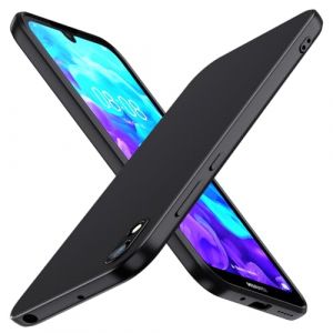ivoler Noir Mat Coque pour Huawei Y5 2019 / Honor 8S 2019 / Honor 8S 2020 avec Protection Cam&eacute;ra, Ultra Mince &Eacute;tui de Protection en Silicone Antichoc, Souple TPU Anti-Rayures Bumper Housse (AYRmall-AMFR, neuf)