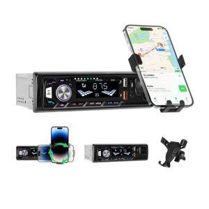 Hikity Autoradio 1 Din Bluetooth 5.0 avec Support T&eacute;l&eacute;phone, Rotation 360&deg; pour GPS, Radio Bluetooth 2 USB/Charge Rapide/USB/FM/TF/AUX/4 * 45W (Hikity Electronic, neuf)