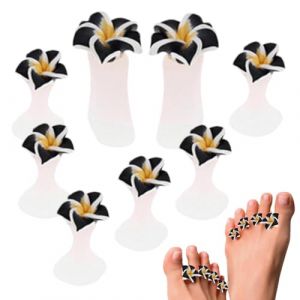 S&eacute;parateurs d'orteils en forme de fleur &ndash; S&eacute;parateurs d'orteils en forme de fleur pour vernis &agrave; ongles | S&eacute;parateur d'orteils r&eacute;utilisables | S&eacute;parateur d'orteils doux pour vernis &agrave; ongles | (xindawk, neuf)