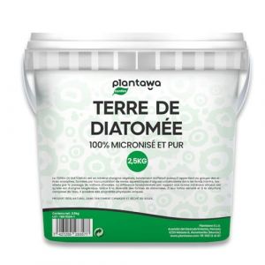 PLANTAWA Terre de Diatomée 2,5Kg | 100% Naturelle et Non Calcinée | Qualité Premium | Blanche et Pure | Poudre Ultrafine Sans Traitements Chimiques | Terre Diatomée Multi-Usages (Plantawa-SLU, neuf)