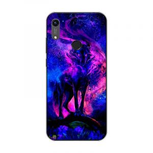 KARTXITAI Coque Compatible avec Huawei Honor 8A,Housse &Eacute;tui de Protection en Ultra Transparente Silicone en Gel TPU Souple Case Cover Shock-Absorption-Le Loup (KARTXITAI, neuf)