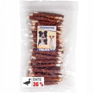 CHEWSTER Bâtonnets à mâcher au Canard – Friandises pour Chien - Paquet de 85 pièces (800 g) (Dautrade, neuf)