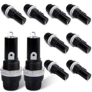 Innfeeltech 10 pi&egrave;ces capuchon &agrave; visser &agrave; souder base porte-fusible mont&eacute; pour fusible 6x30mm (XINGZHI TECH, neuf)
