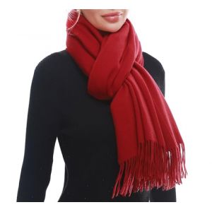 SWAT PANY &Eacute;charpe Femme Hiver Unie &Eacute;l&eacute;gante pour C&eacute;l&eacute;brations et Tenue D&eacute;contract&eacute;e (FU JINMY, neuf)