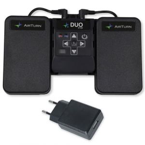 Airturn Duo 500 P&eacute;dale Bluetooth avec bloc d'alimentation Keepdrum (keepdrum, neuf)