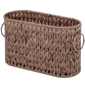 GRANNY SAYS Panier de Rangement pour Papier Toilette, Panier Rangement pour 6 méga Rouleaux, Porte-Papier Toilette pour Accessoires de Salle de Bain, Porte-revues et Porte-journaux sur Pied - Marron (SEMPERFUN, neuf)