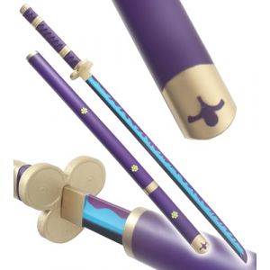 Katana en Mousse One Piece - Ep&eacute;e Enma Sabre de Zoro - Meito Violet Edition Ep&eacute;e Latex (Repliksword, neuf)