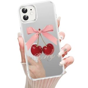 Xylota Coque pour iPhone 11 6,1 Pouces, Miroir de Luxe Motif Housse Etui TPU et Rigide PC Aesthetic Dessin Étui, Antichoc Anti-Rayures Élégant Protection Bumper Case pour iPhone 11, Cerise (PHILIPP SEBASTAN WAAG, neuf)