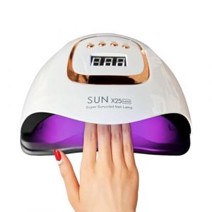 Timpou Lampe &agrave; ongles UV LED 380 W avec 81 perles LED, s&eacute;choir &agrave; ongles professionnel, lampe &agrave; ongles gel UV avec 4 r&eacute;glages de minuterie, capteur automatique, &eacute;cran LCD (Ttiger, neuf)