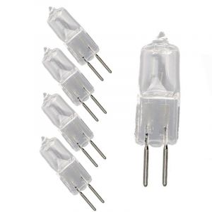 JZLBBC 5Pc Ampoule G5.3 24V 20W 35W 50W 70W 100W 150W 250W Dimmable G5.3 Base Bi-Pin Cristal Lampe Halog&egrave;ne G5.3 Ampoules Blanc Chaud,100W (baihstor, neuf)