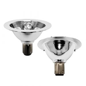 QLEE Ampoule LED AR70 3W BA15D B15 Culot Bayonnette SBC 12V AC/DC 6000K Blanc Froid Lumi&egrave;re du Jour Non Dimmable Rempla&ccedil;ant Halog&egrave;ne 30W Spotlight R&eacute;flecteur Lumi&egrave;re sur Rail Pack de 2 (Qleeteck, neuf)