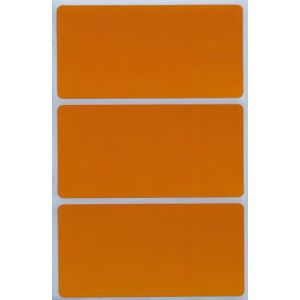 Royal Green Gommettes &Eacute;tiquettes Autocollantes Rectangulaires Orange Environ 10cm x 5cm (102mm x 51mm) 50 Feuilles Paquet de 150 (RoyalGreenMarketEU, neuf)
