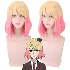 LINLINCD - Anime Coser Wig New Angel of Death Cosplay Wig Catherine Wig for Halloween Carnaval Party Perruque Cosplay Courte (qiu lai shan mao hang, neuf)