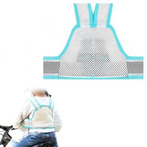 Ceinture de Sécurité Moto pour Enfants, Réglable Harnais Moto Enfant avec Bandes Réfléchissantes Harnais Sûreté,Protection Contre Les Chutes,pour Voiture Electrique Bébé Garçons Filles 2 à 10 ans (SVF TUNDER PRICE, neuf)