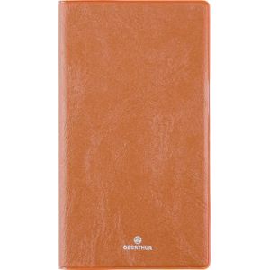 OBERTHUR - 1 Agenda Semainier de poche ODESSA - Janvier 2026 &agrave; D&eacute;cembre 2026 - Dimension 9,5 x 17 cm - Visuel Marron- 2 Langues (Papeterie Libellus, neuf)