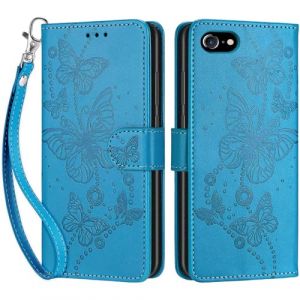 Coque pour iPhone SE 2020 / 2022, Coque iPhone 7 / iPhone 8, Etui Protection Housse Premium Cuir de Portefeuille en Fermeture Magn&eacute;tique Flip Case pour iPhone SE 2020 / SE 2022 / 7 / 8 Coque (Bleu) (DIKAS, neuf)
