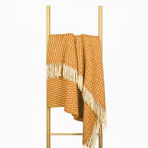 Nostra Zelandia 100% Pure en Laine Couverture &ndash; Plaid en Laine Chaud, Respirant et L&eacute;ger pour Canap&eacute;, Lit et Usage Ext&eacute;rieur, Confort Thermor&eacute;gulateur avec Franges - Fabriqu&eacute; en Europe (NostraHomeTextile, neuf)