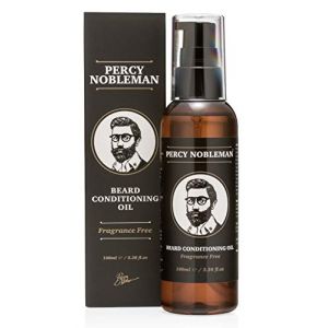 Huile pour barbes - Huile de conditionnement pour barbes de Percy Nobleman - Adoucisseur pour barbes et produits revitalisants pour homme, un poil assoupli, une barbe douce, souple et lisse (100ml) (Ellipsis Brands, neuf)