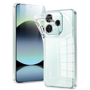 Oprimio Coque transparente pour Xiaomi Redmi Note 14 5G [Coque en silicone] [%100 transparent] [Mat&eacute;riau allemand] [Ultra fin] Coque de protection transparente pour Xiaomi Redmi Note 14 5G (pas 4G) (Oprimo, neuf)
