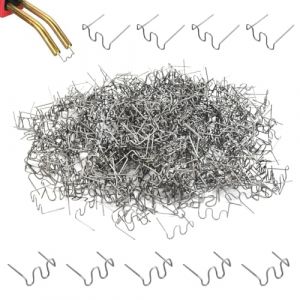 UHETLET 1200PCS Agrafes Chaudes en Acier au Tungstène 0.8mm et 0.6mm Baguettes de Soudage Agrafes Chaudes Agrafes pour Réparation de Pare-Chocs, Soudage de Carrosserie (Smaejhgmlsbj, neuf)