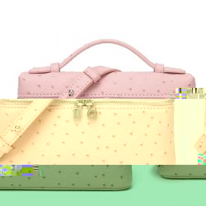Rejolly Sac à bandoulière pour femme, petite pochette en cuir avec poignée sur le dessus, sac à main de créateur, sac à main silencieux, luxueux et tendance, Rose autruche, Pochette (diyihuotao, neuf)
