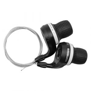 POFET Levier de Changement de Vitesse pour v&eacute;lo, 21 Vitesses, 3x7 Vitesses, poign&eacute;e de Changement de Vitesse (1 Paire) (POFET EU, neuf)