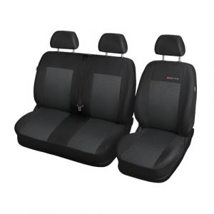 Mossa Housses de siège sur Mesure adaptées pour Opel Vivaro B Bus, Van (2014-2019) Seulement Les sièges Avant - 1+2 - Housse Siege Voiture - Couverture Siege E3.1 (eMOSSA, neuf)