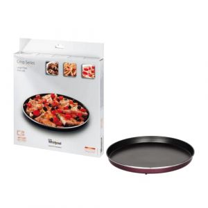 Whirlpool AVM305 Crisp Grand plat pour four à micro-ondes Black,Brown (Ricambi Eldom, neuf)