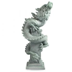 1st Heaven Statue de Dragon Chinois, Décorations pour Aquarium, Accessoires pour Aquarium Betta, Décoration de Bureau à Domicile pour la Richesse, Le Succès et la Bonne Chance (Grand Format, Style A) (1st Heaven, neuf)