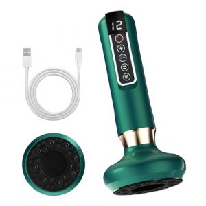 Anti Cellulite Appareil Massage,Appareil de Massage par Ventouse &Eacute;lectrique, Appareil de Massage Anti-Cellulite pour Ventouse Electrique Anti Cellulit&eacute;, Avec 12 Modes D'Aspiration (Vert encre) (Voyage Hub, neuf)