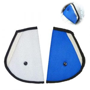 2 Pièces Bleu & Gris Coussin Ceinture Securite Enfant, Protege Ceinture Voiture Enfant,Pour Voiture, Poussette, Adulte et Voyage (ROBFLOR MARKET CARS, neuf)