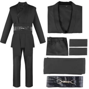 Kitimi Costume Je-d Adulte, Homme Cape &agrave; Capuchon, Costume de Chevalier Tunique, Robe &agrave; Capuche M&eacute;di&eacute;vale, D&eacute;guisement d'Halloween Carnaval F&ecirc;tes &agrave; Th&egrave;me Costume de Cosplay(M) (Risber, neuf)