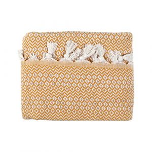 Tuiste Couvre Lit Luxe Jaune Moutarde, Couvre lit M&eacute;lang&eacute; Coton Organique, Uni, Couverture de Canap&eacute; A&eacute;r&eacute;e et Polyvalente, Plaid en Coton, Jet&eacute; de Lit ou Jet&eacute; de Canap&eacute;, Taille 200x230, 2 Personne (TuisteFR, neuf)