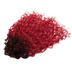 TT4E-BRED Extensions de cheveux synthétiques afro bouclés au crochet pour femme Orange 50,8 à 61 cm (Miller Rock, neuf)