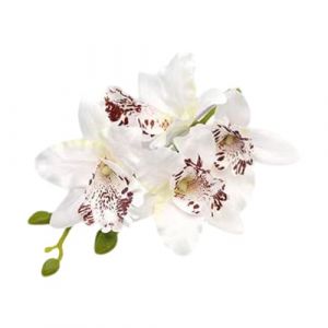 XAGMODSHN Pince &agrave; cheveux florale artificielle pour filles enfants Barrettes Fleur Cymbidium fait &agrave; la main Jolies &eacute;pingles &agrave; cheveux (miaohongzhi, neuf)